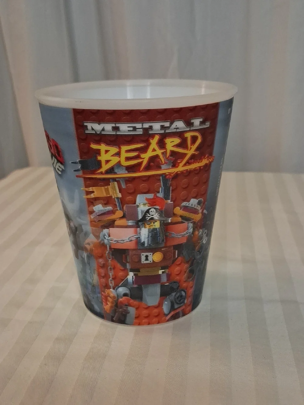 Lego Metal Beard Red and Gray Plastic Party Cup